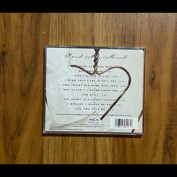 REBA CD 💿 Reba McEntire Read My Mind - Picture 4 of 16